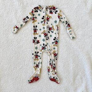 Posh Peanut Disney Mickey Mouse One Piece Pajama, Size 9-12 months